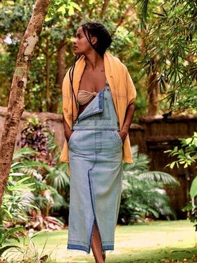 Free People Holly Skirtall Denim Dress